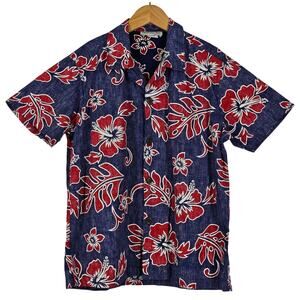 BISHOP ST. APPAREL VINTAGE WOMEN'S HAWAIIAN BUTTON -DOWN SHIRT SIZE 12